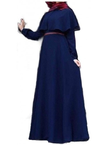Robes Muslim Oversized Belted Design Caftan Poncho Kaftan Abaya - As1 - C519DCT64XH $75.08