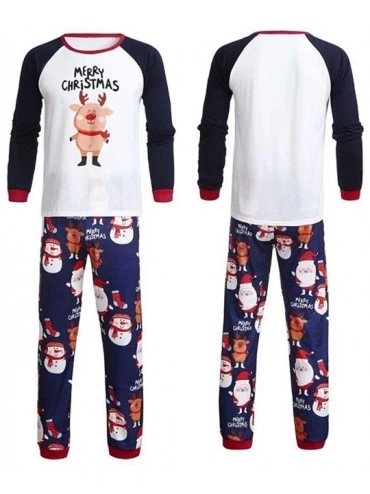 Sets Merry Christmas Matching Pajamas for Family and Couples Ugly Santa Claus Homewear Toddler Baby Clothes - A - CD18Y6I2MS3...