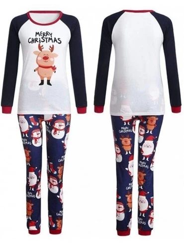 Sets Merry Christmas Matching Pajamas for Family and Couples Ugly Santa Claus Homewear Toddler Baby Clothes - A - CD18Y6I2MS3...