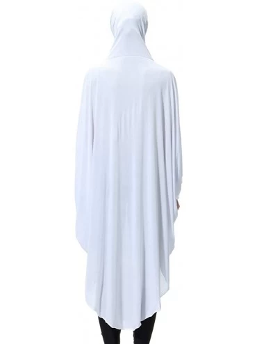 Robes Muslim Islamic Women's Modest Thobe with Hijab - White - CK19803N8GT $19.73
