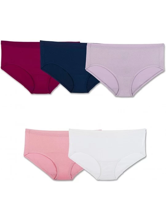 Panties Women's Plus Size Ffm Breathable Micro-mesh Hipster - Assorted - CG18HMSUY6K $11.75