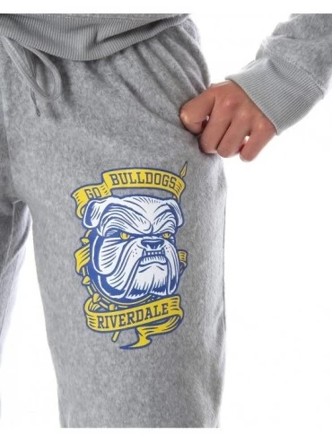 Sets Riverdale Juniors' River Vixens Go Bulldogs TV Show 2 Piece Loungewear Jogger Pajama Set - Riverdale High School - CI190...