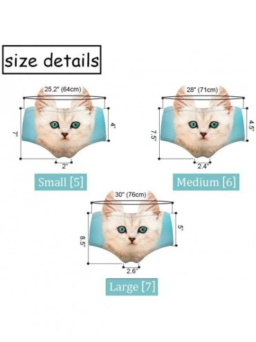 Panties Women's 3D Funny Animal Look Underwears Sexy Naughty Briefs with Cute Ears - L-3group5 - CQ18MCOCQ0H $10.92