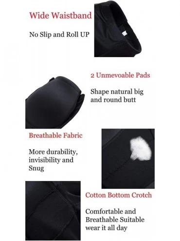 Shapewear Women Lace Padded Seamless Butt Hip Enhancer Shaper Panties Underwear - Black(new) - C8192D2GQC4 $17.74
