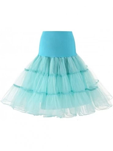 Slips Women 50s Petticoat Skirts Tutu Rockabilly Crinoline Underskirt 26'' Slip PT3 - Mint - C618AKNNZ7I $18.30