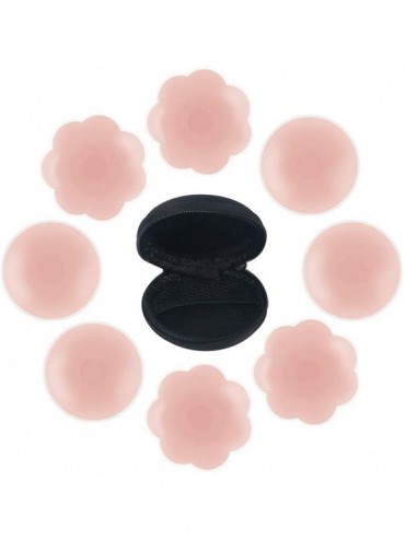 Accessories Nipple Covers Adhesive Bra Silicone Nipplecovers Reusable Breast Pasties Sexy Stickers - 4 Pairs - CS18H8AN9MQ $1...