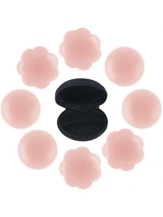 Accessories Nipple Covers Adhesive Bra Silicone Nipplecovers Reusable Breast Pasties Sexy Stickers - 4 Pairs - CS18H8AN9MQ $1...