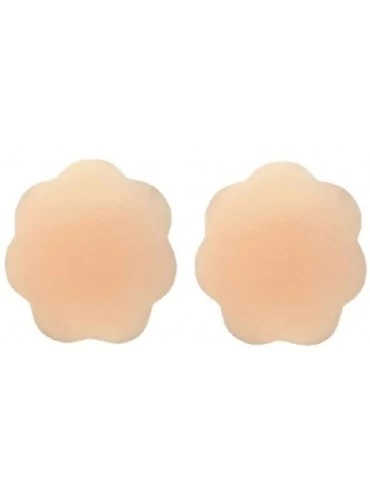 Accessories Reusable Adhesive Silicone Petal Nipple Covers 10-Pack Nude - C811VQGBBZR $37.12