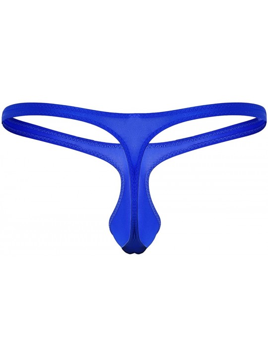 Men's Enhancing Bulge Pouch G-String Thongs Low Rise Breathable Bikini ...