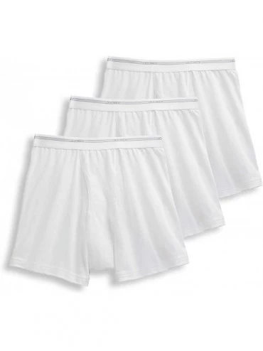 Briefs Men's Underwear Classic Cotton Mesh Boxer Brief - 3 Pack - White - CO18NY4T3AX $29.31