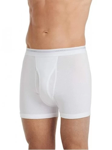 Briefs Men's Underwear Classic Cotton Mesh Boxer Brief - 3 Pack - White - CO18NY4T3AX $14.05