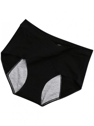 Bustiers & Corsets Leak Proof Menstrual Period Panties Women Underwear Physiological Waist Pants - Black - CQ19D88Q2AX $23.58