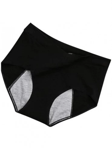 Bustiers & Corsets Leak Proof Menstrual Period Panties Women Underwear Physiological Waist Pants - Black - CQ19D88Q2AX $23.28