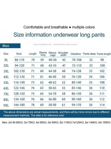 Thermal Underwear 2020 Thermal Underwear for Men Ultra Soft Comfortable Plus Fertilizer Stretch Long Johns Set with Velvet Li...