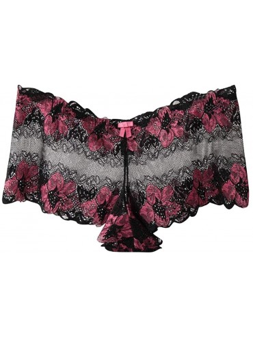 Garters & Garter Belts Sexy Lingerie Lace Brief Underpant Sleepwear Underwear M-4XL - Black - CO199U4D6W5 $29.79