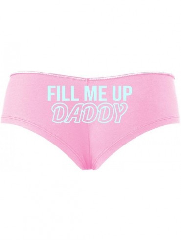 Panties Fill Me Up Daddy Cum Inside Creampie Baby Pink Slutty Panties - Baby Blue - C81959U59CX $31.50