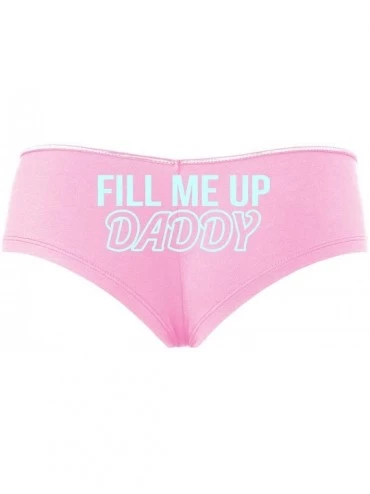 Panties Fill Me Up Daddy Cum Inside Creampie Baby Pink Slutty Panties - Baby Blue - C81959U59CX $30.32