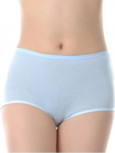 Panties Bamboo Fiber Women Underwear String Panty Pack of 3 - Black_grey_blue - CN11OPXDMTL $17.35