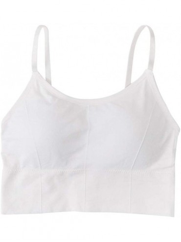 Bras Fashion Women Wire Free Cotton Bra Brassiere Sports Underwear Lingerie - White - CN1908X8L0U $23.93