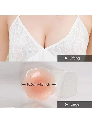 Accessories Nippleless Covers Breast Lift Tape Silicone Breast Lift Pasties 4.3inch Diameter (1 Pair Flower) - CH18H43HCAA $1...