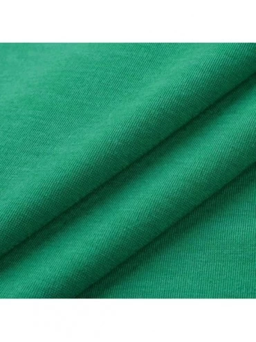 Shapewear Women's Fun Letter Print St Pat's Paddy Patrick V-Neck T-Shirt - C-green - CM1952CWN9L $8.77