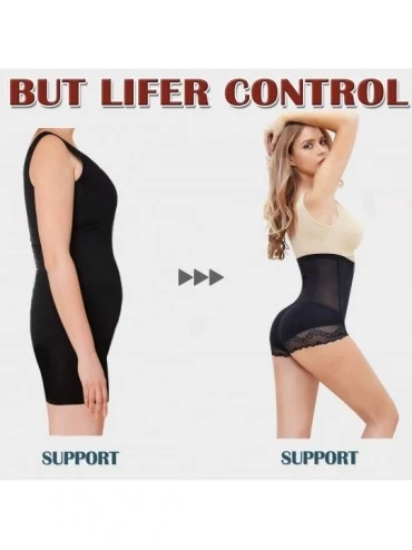 Shapewear Butt Lifter Tummy Control Panties Breathable Seamless Everyday Comfort Shaper Briefs Bottom Knickers - Black (Mediu...