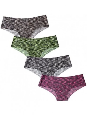 Panties Women's Invisible Seamless Bikini Underwear Intimates Briefs Back Coverage Hipster(3 Pack OR 6 Pack) - 4 Pack - CE18E...