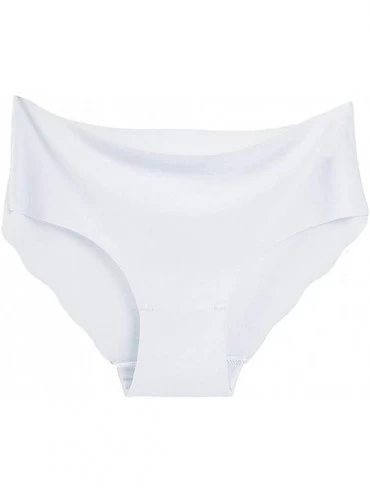Accessories 6PC Women Spandex Seamless Panties Pure Color Briefs Thong Underwear - Multicolor - C0197Q0ZY6R $18.26