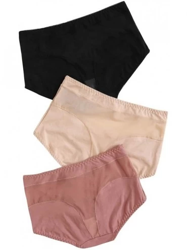Panties Women Solid Underwear Mid Waist Cotton Soft Breathable Ladies Panties Multicolor - Multicolor - C01943NLU02 $15.50
