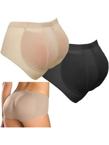 Shapewear Butt Pads Panties Silicone Removable Padded Buttocks Enhancer Body Shaper Push Up Panties - Black - CW1962ZH9OT $56.45