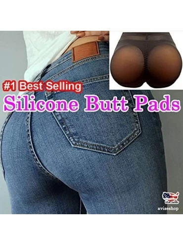 Shapewear Butt Pads Panties Silicone Removable Padded Buttocks Enhancer Body Shaper Push Up Panties - Black - CW1962ZH9OT $27.07