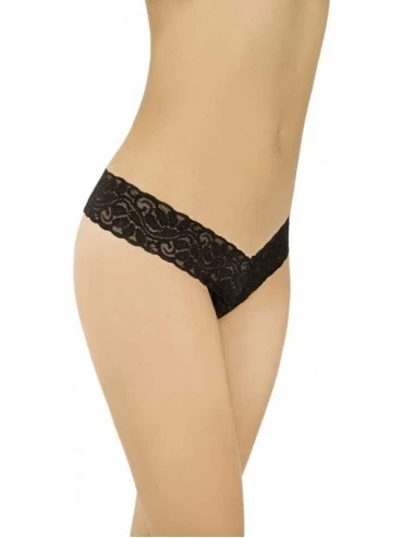 Panties 6 Pack of Lacies Soft Lace Thongs - C31923ELG78 $20.63