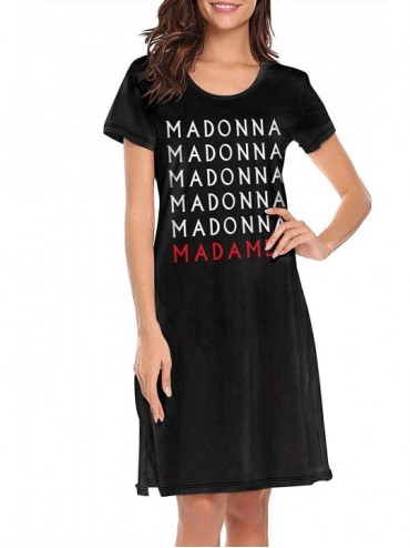 Nightgowns & Sleepshirts Madonna-Rebel-Heart- Soft Nightgowns Long Nightdress Sleepshirts Nightwear for Women Girls - White-9...