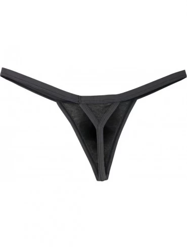 G-Strings & Thongs Men's Modal G-String Underwear Sexy Pouch Y-Back Thong Panties - 6 Pack - CG18NS6UWUM $19.93