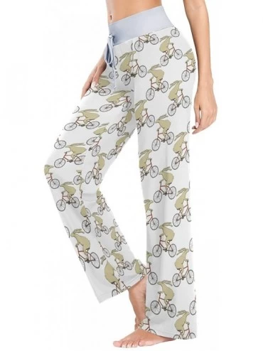 Bottoms Women Pajama Pants Sleepwear Comfy Casual Palazzo Lounge Pants Wide Leg - Color 12 - C6197NGU8MM $32.01