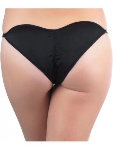 Shapewear Women's Booty Booster Enhancing Padded Shaping Panties - Tanga - Black - CI12G1C9FB7 $11.33