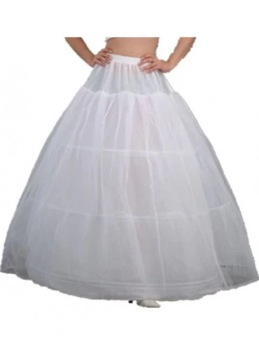 Slips Women's Crinoline Underskirt Petticoat Slip for Wedding Bridal Dress White - CE12COFI0OD $43.05