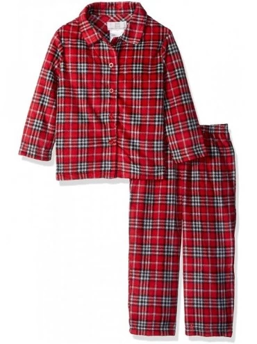 Sets Long Sleeve PJ Set - Child Red Plaid - CU12MYPAUY9 $31.01