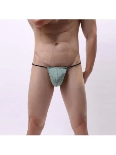 G-Strings & Thongs Men's Sexy Pouch G-String Underwear Sexy Low Rise Bulge Thong Underwear Bikini T-Back G-String Gift for Bo...