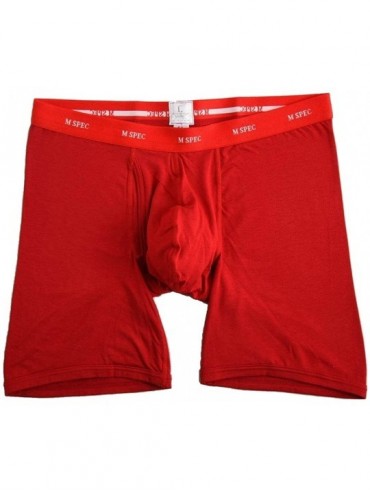Boxer Briefs Men's 3D-Crotch Outlast Stretch Tenjiku Boxer Briefs - Red - CM12FDLY1MF $63.25