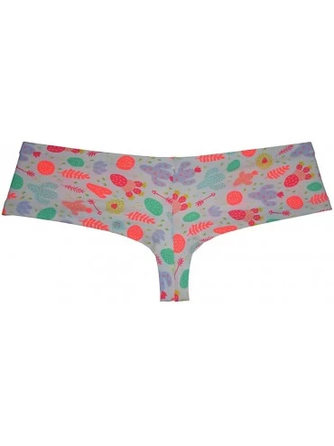 G-Strings & Thongs Men Cheeky Briefs Printed Body Boxer Thong Brazilian Bikini Mini Shorts Underwear Skimpy Boxers Trunks - C...