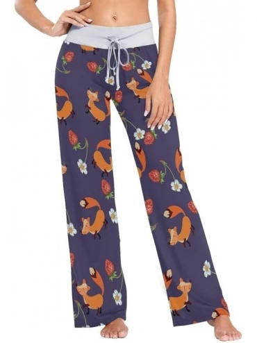 Bottoms Women Pajama Pants Sleepwear Comfy Casual Palazzo Lounge Pants Wide Leg - Color 12 - CL197QNK7SS $51.41
