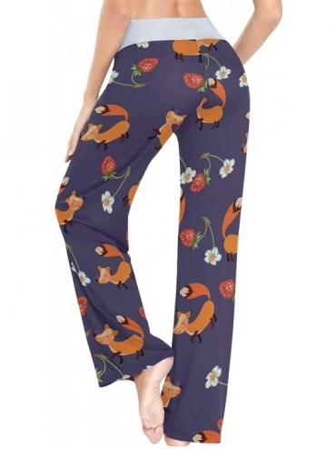 Bottoms Women Pajama Pants Sleepwear Comfy Casual Palazzo Lounge Pants Wide Leg - Color 12 - CL197QNK7SS $30.44