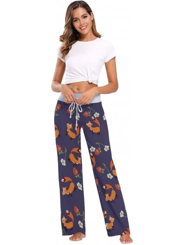 Bottoms Women Pajama Pants Sleepwear Comfy Casual Palazzo Lounge Pants Wide Leg - Color 12 - CL197QNK7SS $30.44