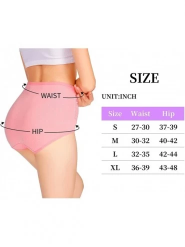 Panties Womens High Waist Cotton Underwear Briefs C-Section Recovery Soft Stretch Panties(5 Pack) - Multicolor 1 - CG18M4IMY4...