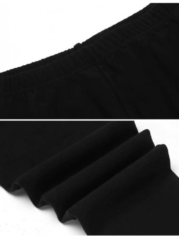 Thermal Underwear Thermal Underwear Set Womens Round Neck Pjs Slimming Long Johns Top & Bottom - 2_black - C018IGR6S93 $23.58