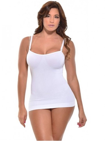 Shapewear Seamless Contouring Tank- Shaping Camisole- Cami Shaper - White - CB1952QUXMY $61.35