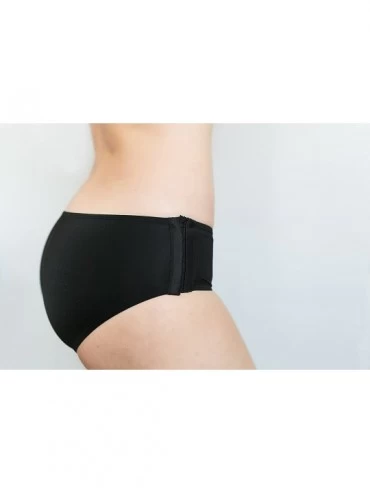 Panties Side Fastening Women's Hipster Panty - Black - C712H790MW9 $21.70