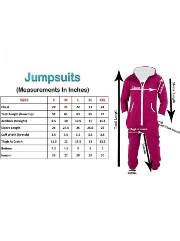 Sleep Sets Men's Onesie One Piece Pajamas Unisex Non Footed Playsuit Adult Printed Jumpsuit - Maroon-brownpatch - C4187780234...