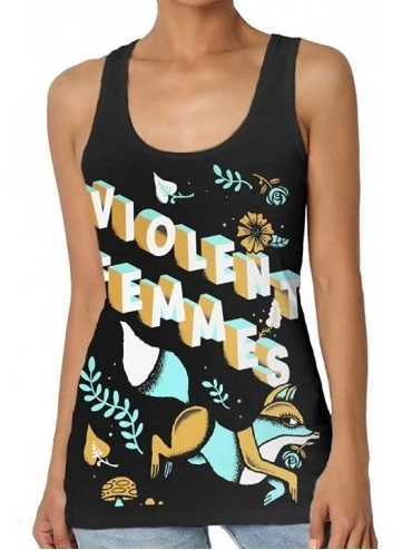Camisoles & Tanks Viqlent Femmes Summer Ladies 3D Printed Tank Vest Shirt - CQ19D8YQ3OK $20.00
